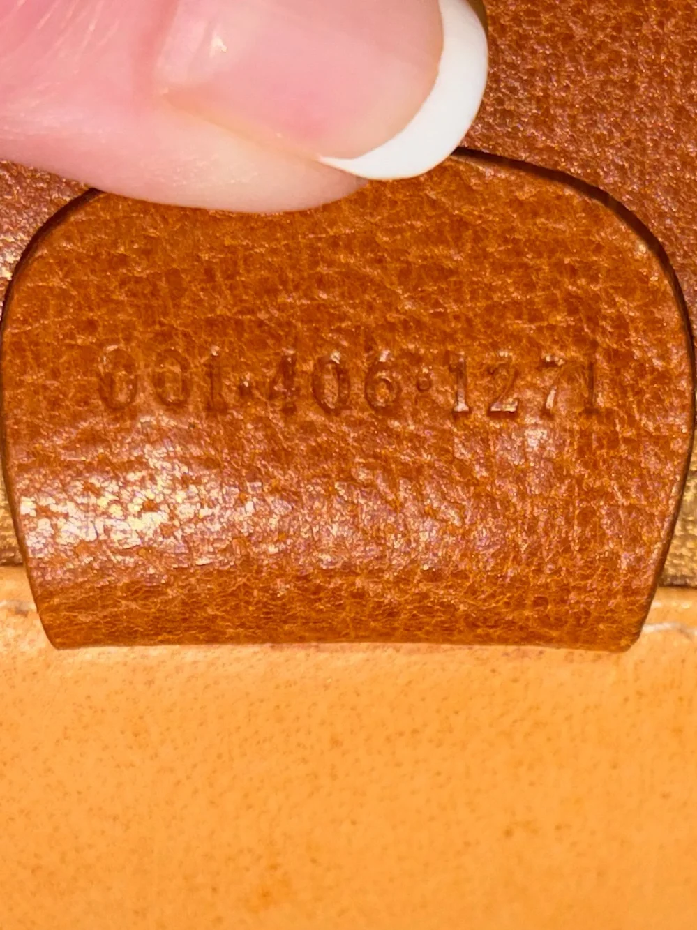 Vintage Gucci Tan and Cream Leather-Trim Briefcase